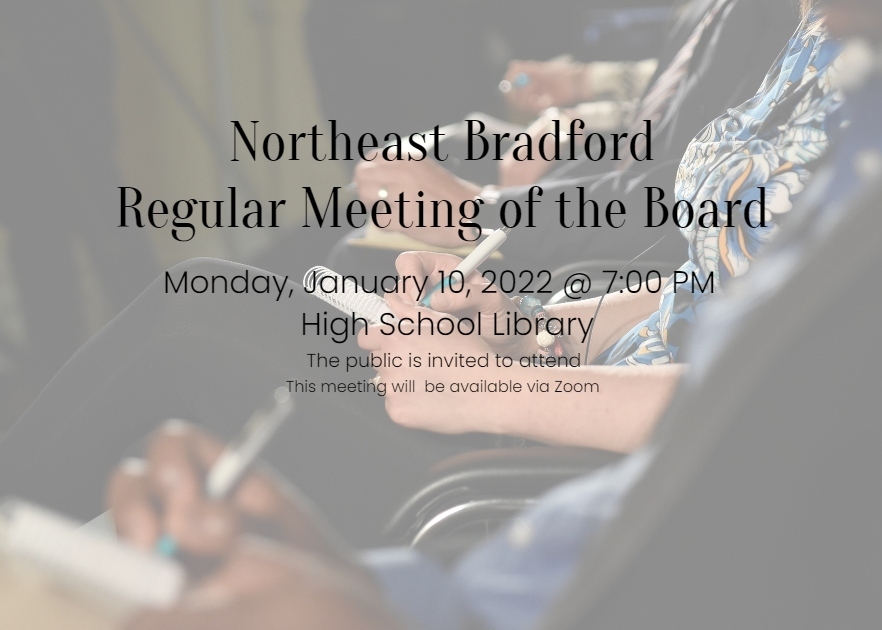 Northeast Bradford School Board Meeting